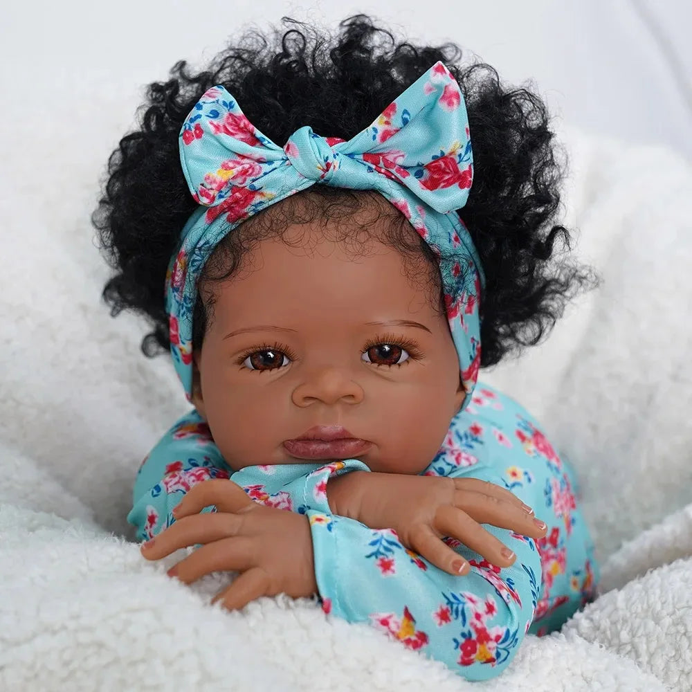 Bebê Reborn Realista Afro Lanny