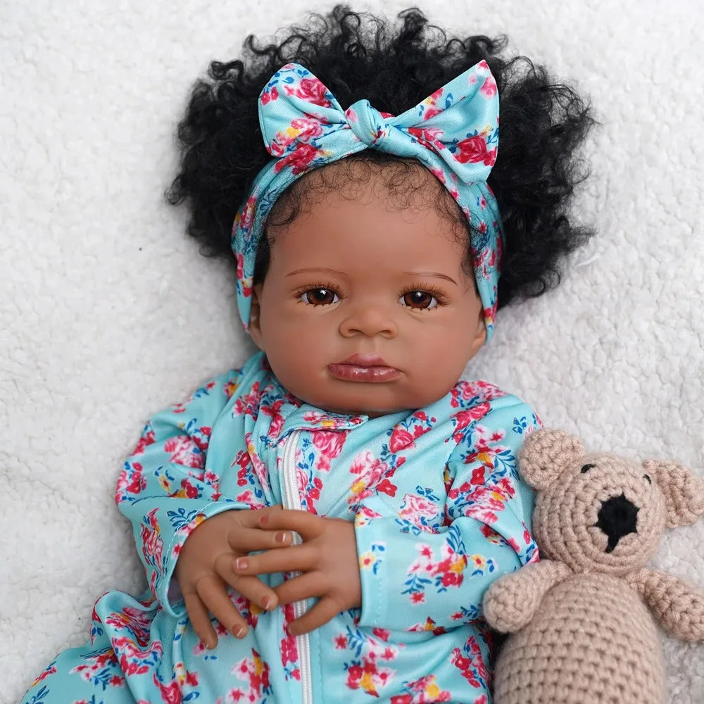 Bebê Reborn Realista Afro Lanny